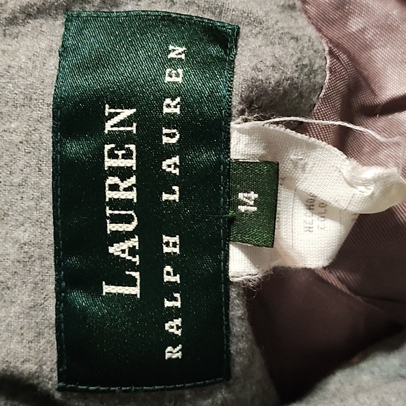 Lauren Ralph Lauren vintage women's gray green label 96%wool 4%lycra spandex - Picture 16 of 17
